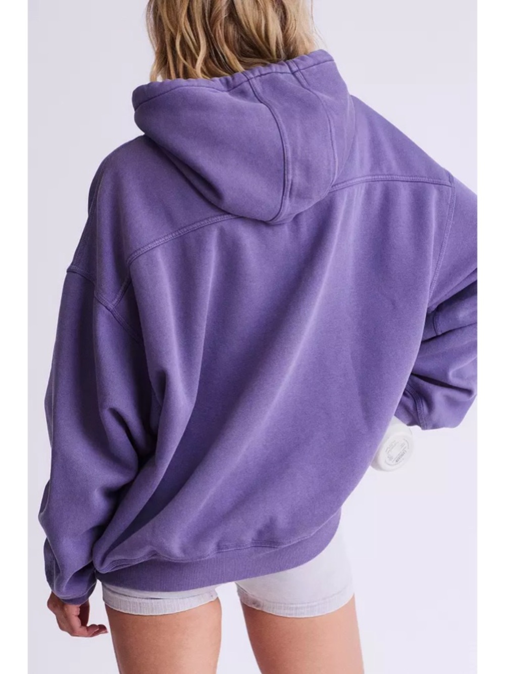 Sz L Free People Movement Final Call Front Logo Hoodie In Graphite Combo NWOT - Picture 9 of 9